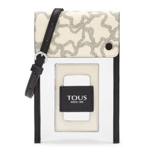 Tous Kaos Summer Mini Crossbody NWT but some scratches Clear Vinyl & Cardholder